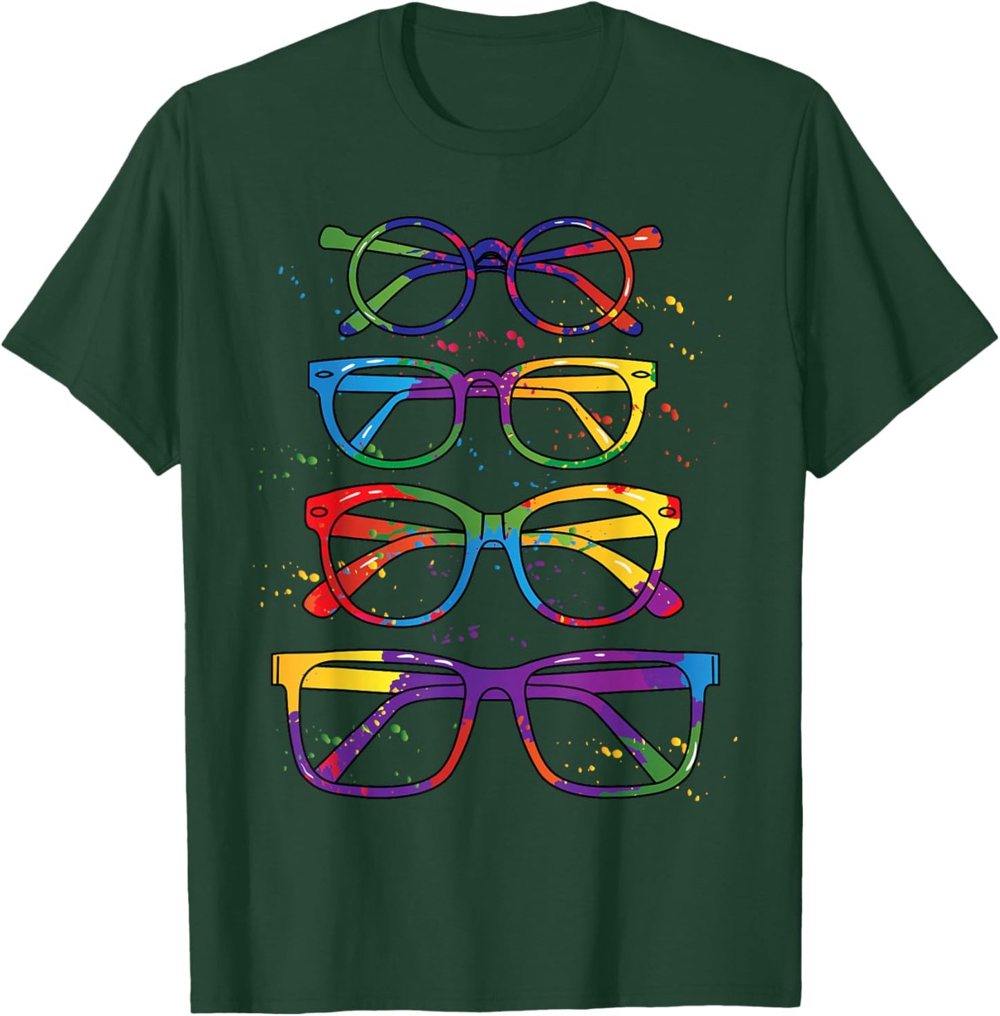 Glasses Optician Optometrist Gift Ophthalmology T-Shirt - T-Shirt | Forest