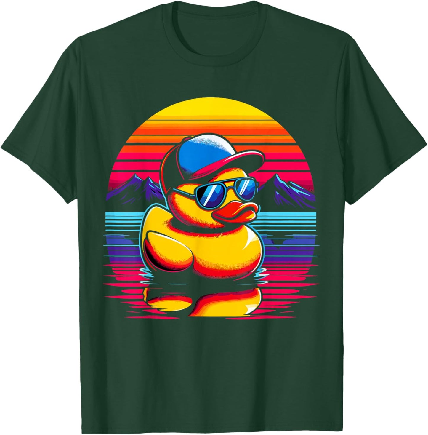 Cool Rubber Duck with Sunglasses T-Shirt - T-Shirt | Forest