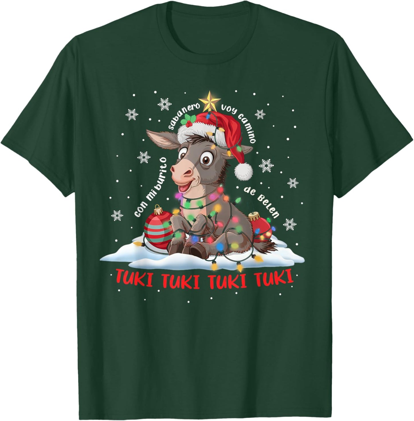 Funny Tuki Tuki Donkey Latino Mi Burrito Sabanero Mexican T-Shirt - T-Shirt | Forest