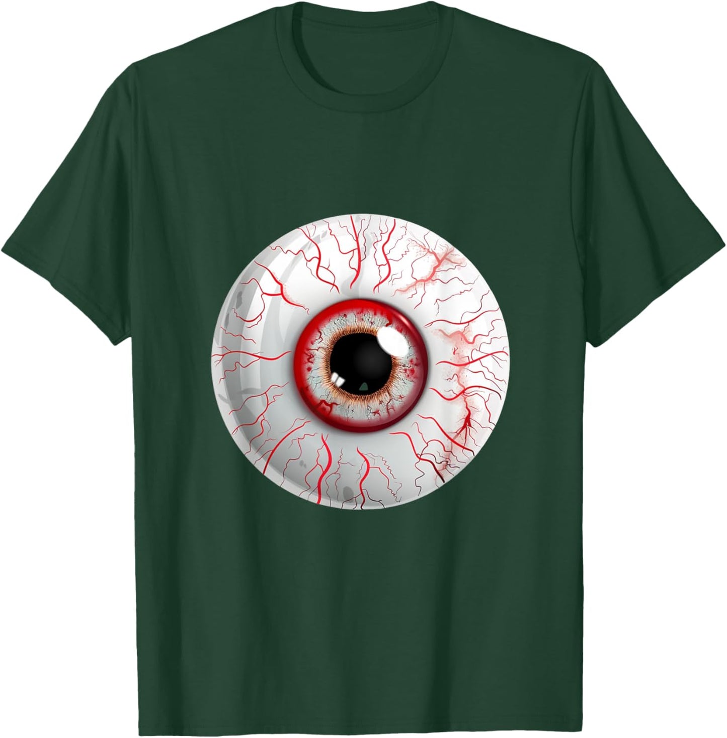 Halloween Eyeball Creepy Funny Lazy Halloween Costume T-Shirt - T-Shirt | Forest