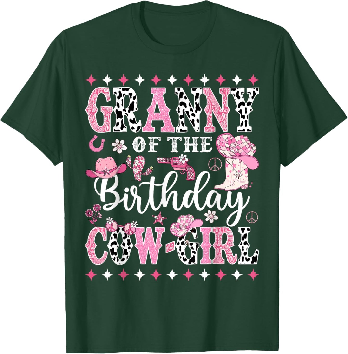 Granny Of The Birthday CowGirl Rodeo CowGirl Birthday T-Shirt - T-Shirt | Forest