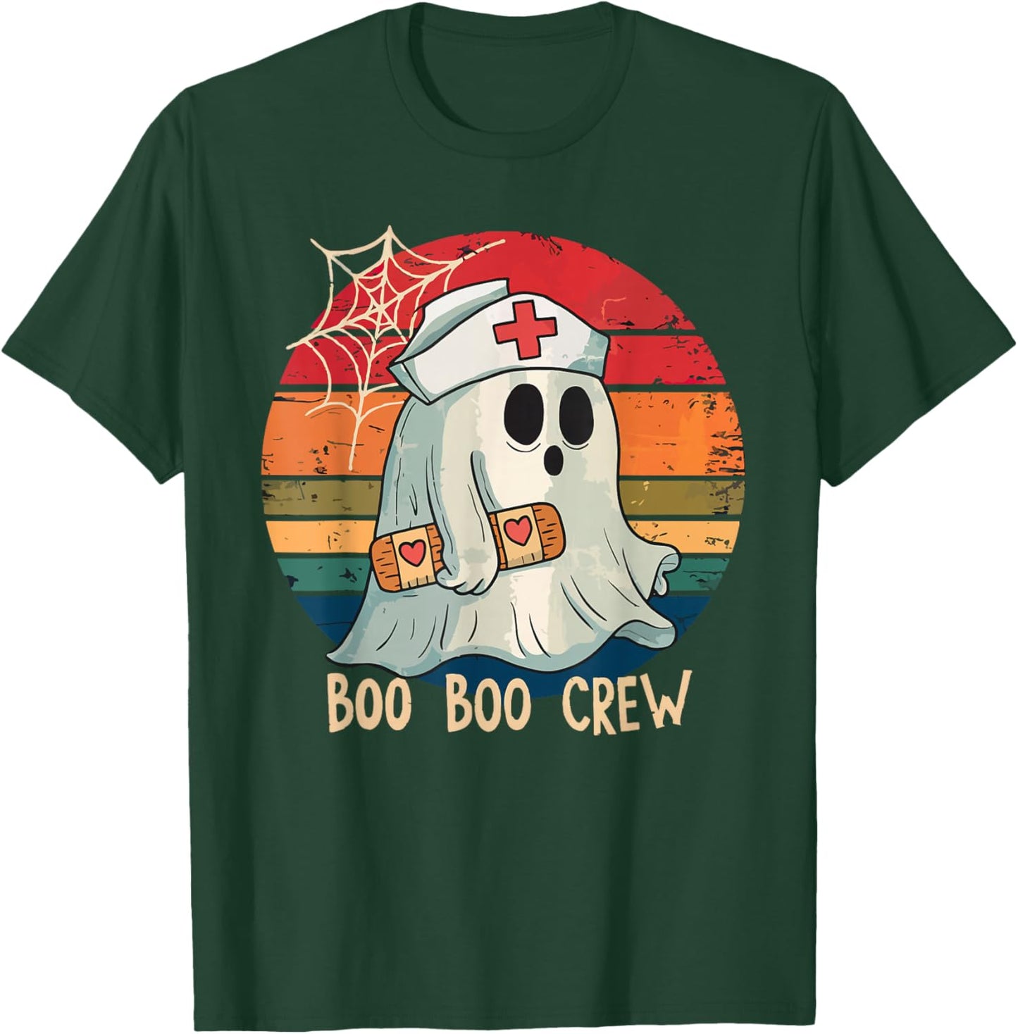 Boo Boo Crew For Nurse Halloween Nursing T-Shirt - T-Shirt | Forest
