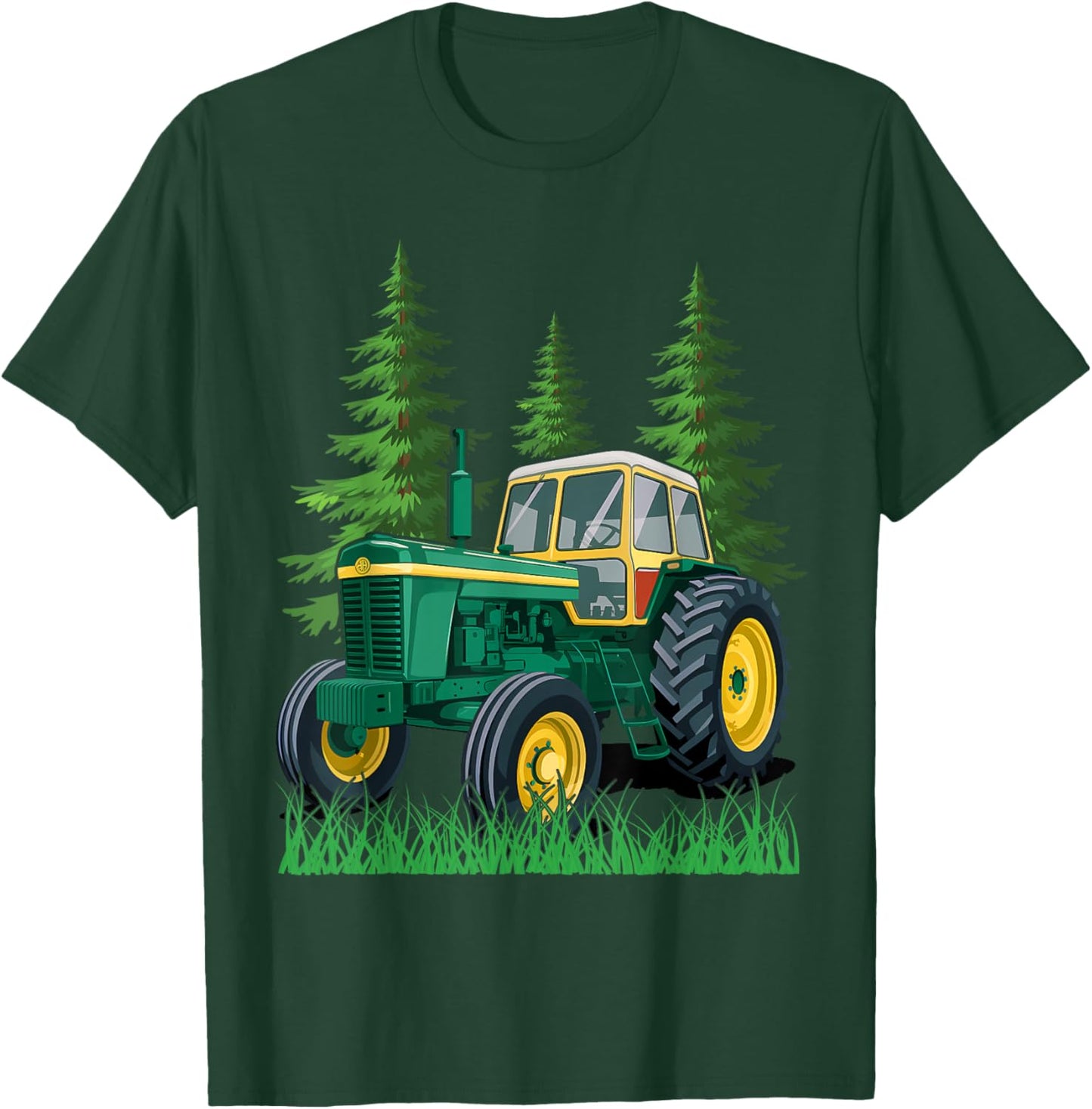 Green Farming Tractor T-Shirt - T-Shirt | Forest
