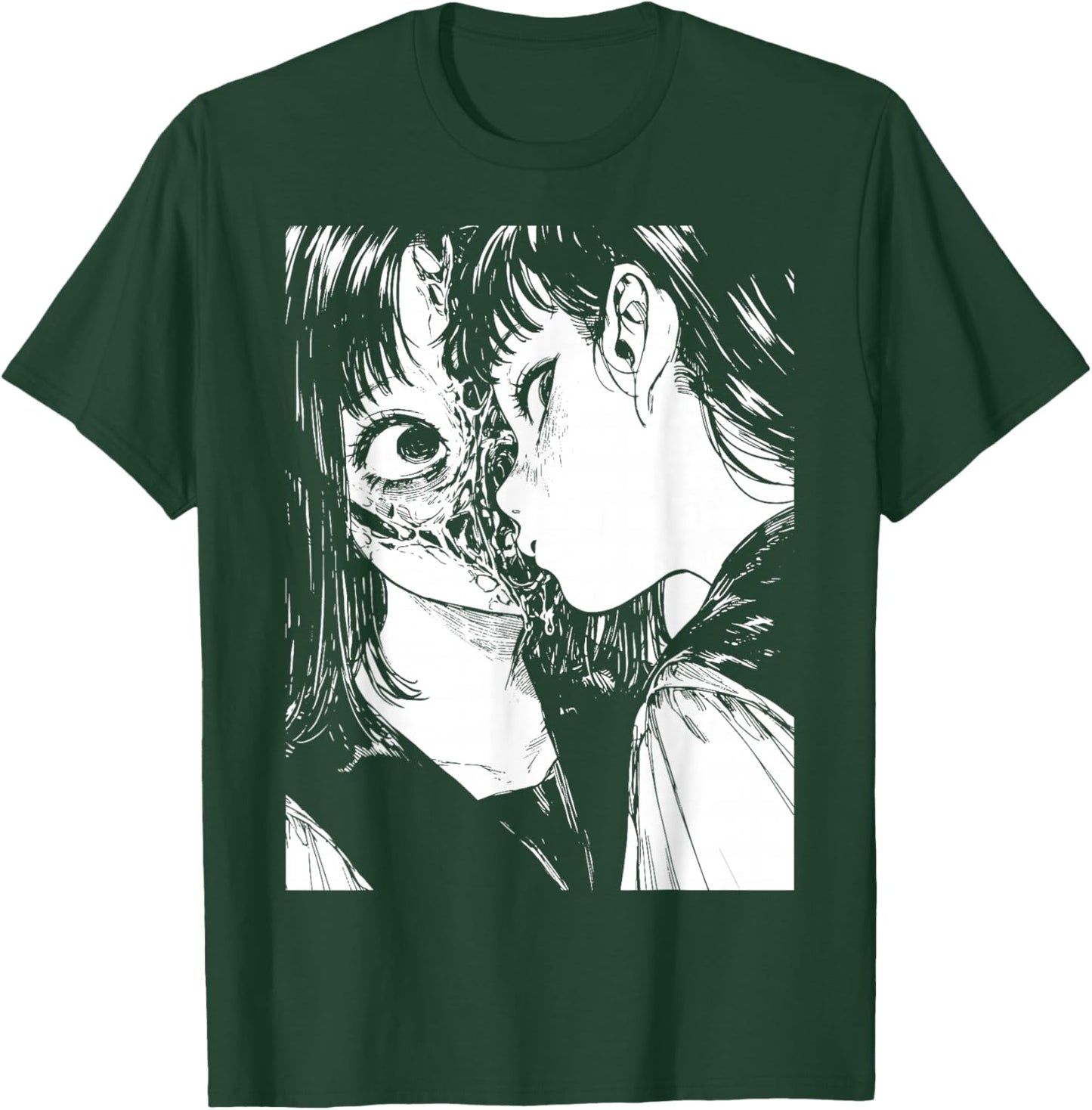 Horror Anime Manga | Japan Japanese Creepy Kawaii Goth T-Shirt - T-Shirt | Forest
