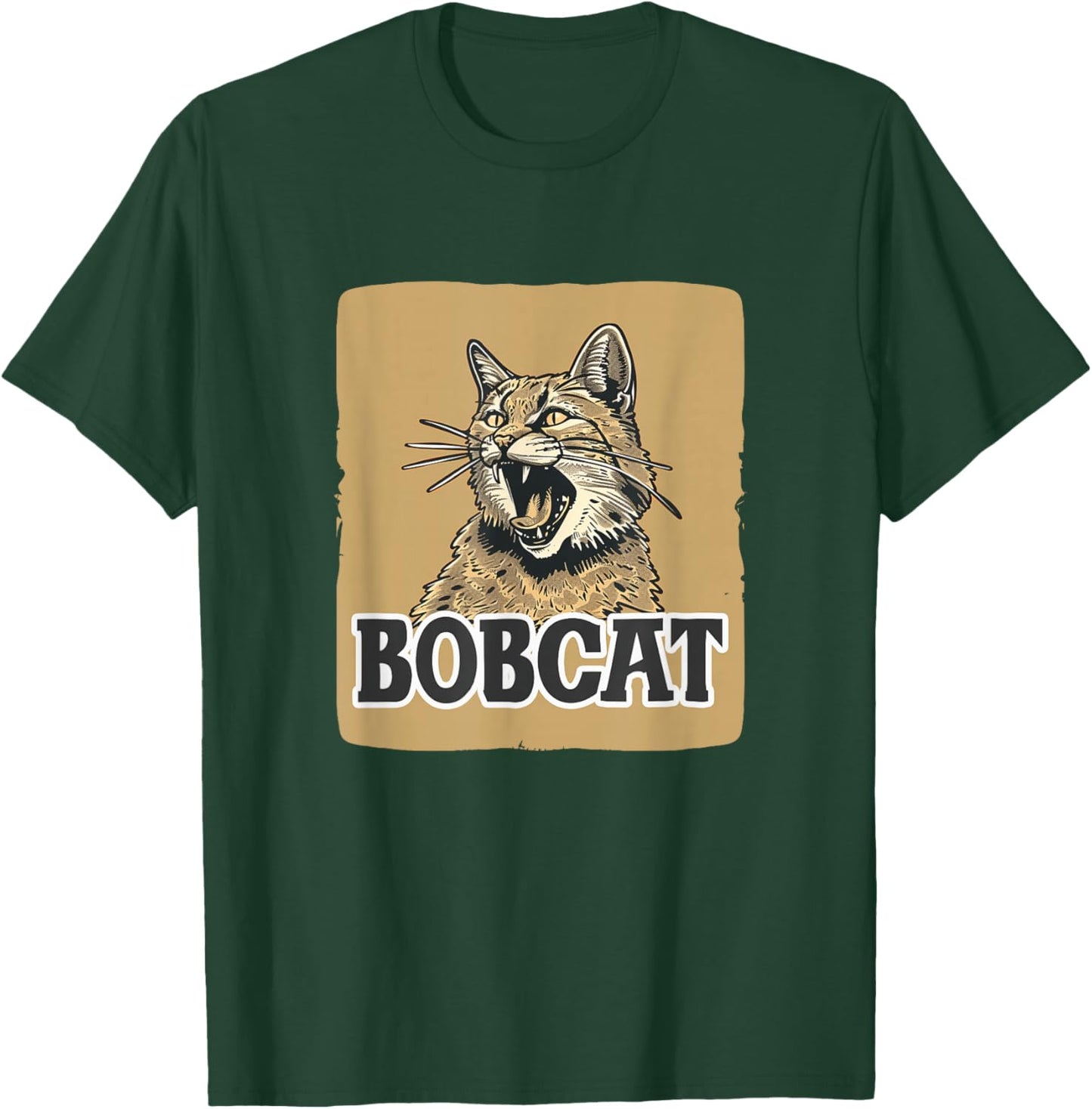 Funny looking Bobcat Costume for Boys and Girls T-Shirt - T-Shirt | Forest