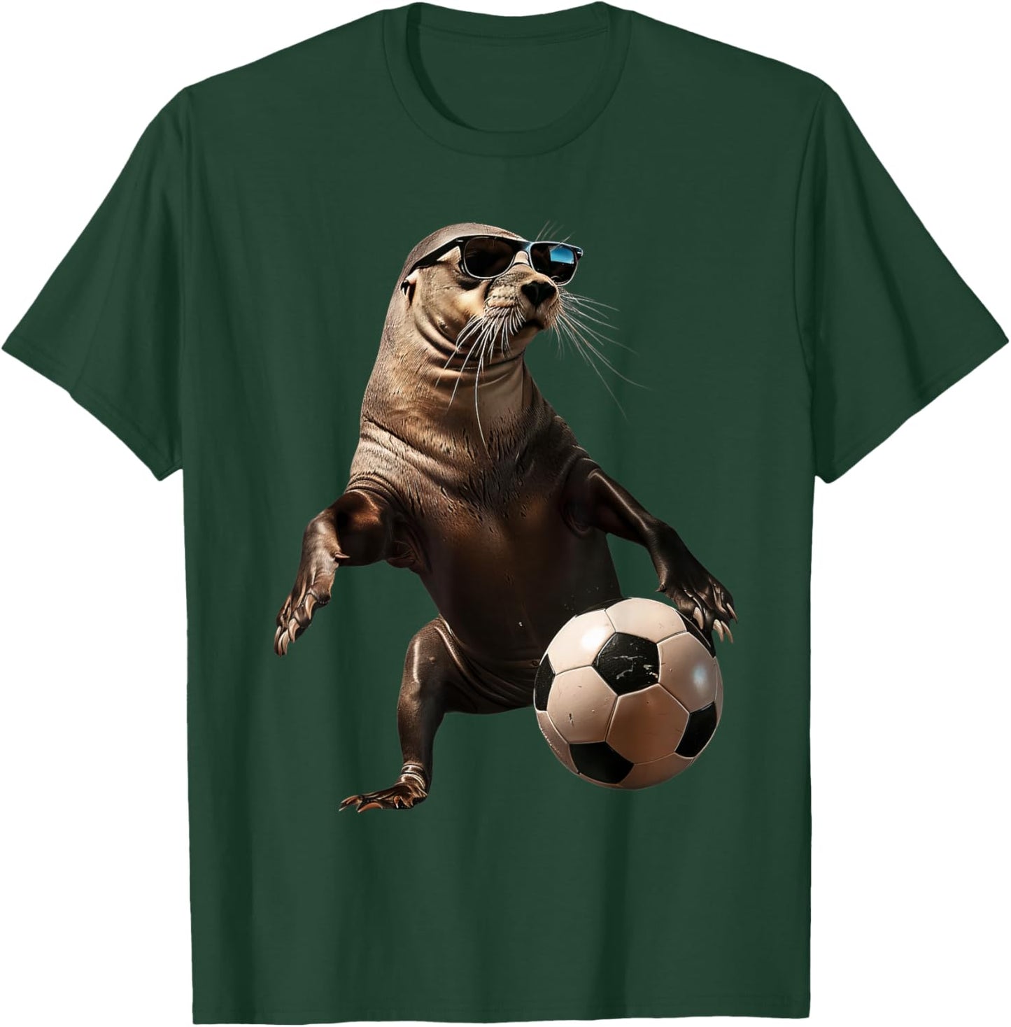 Sea Lion Soccer T-Shirt - T-Shirt | Forest