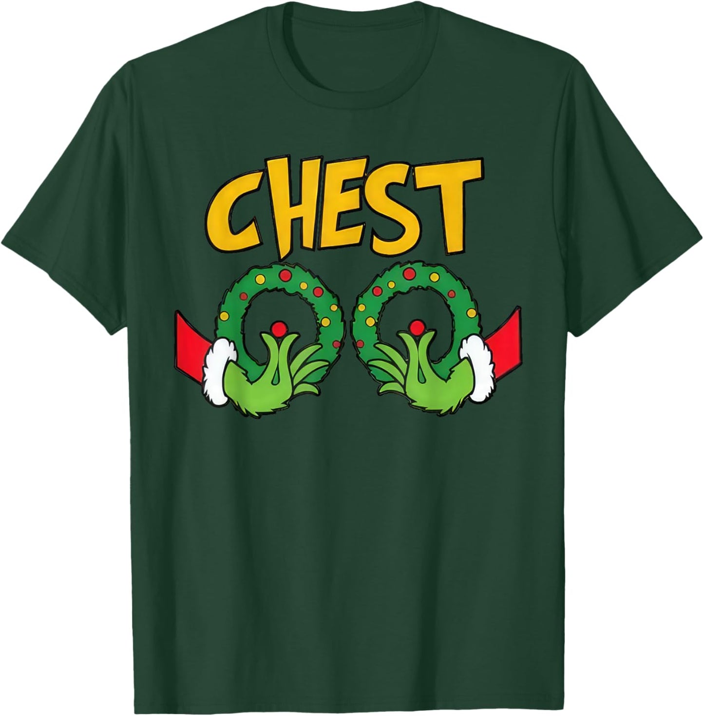 Chest Nuts Christmas Shirt Funny Matching Couple Chestnuts T-Shirt - T-Shirt | Forest