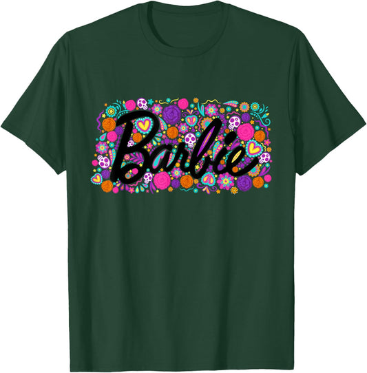 Barbie Día De Muertos Logo T-Shirt - T-Shirt | Forest