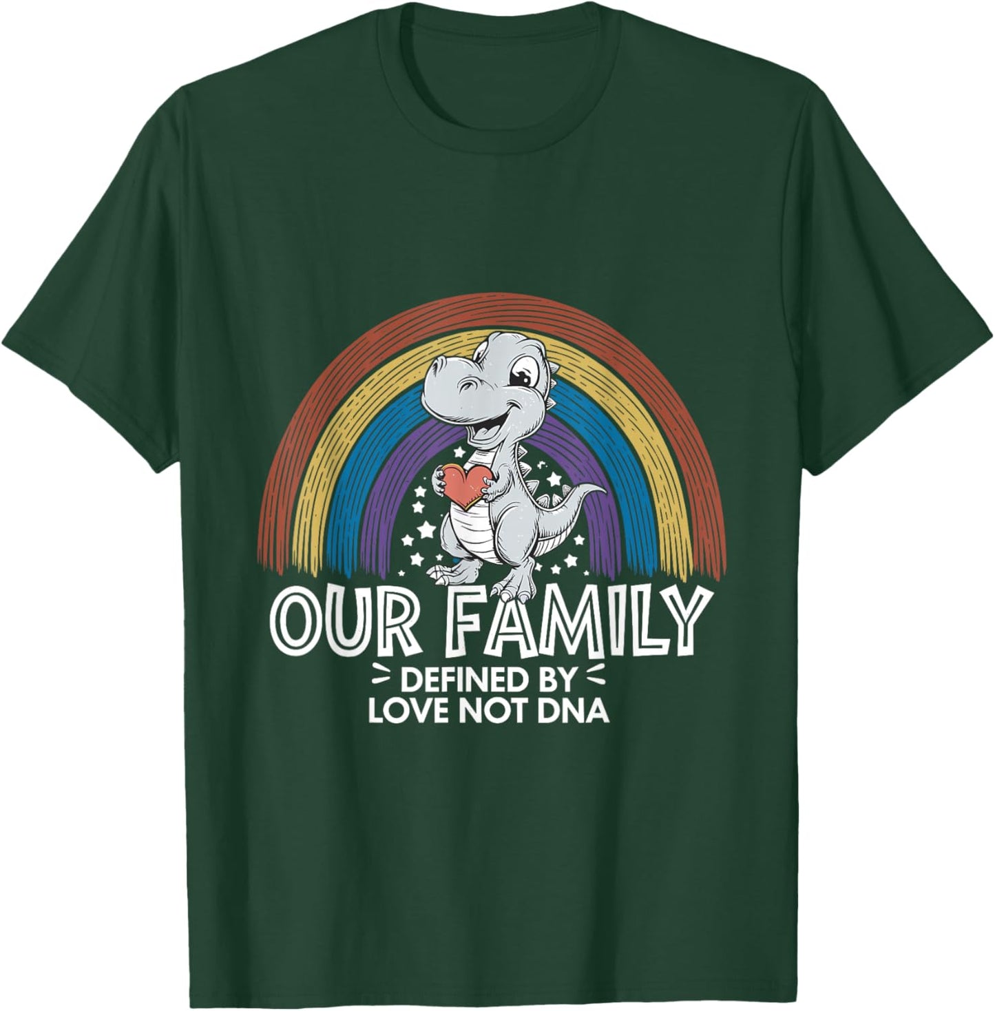 Defined By Love Not DNA Adoption Family Adoption Day T-Shirt - T-Shirt | Forest