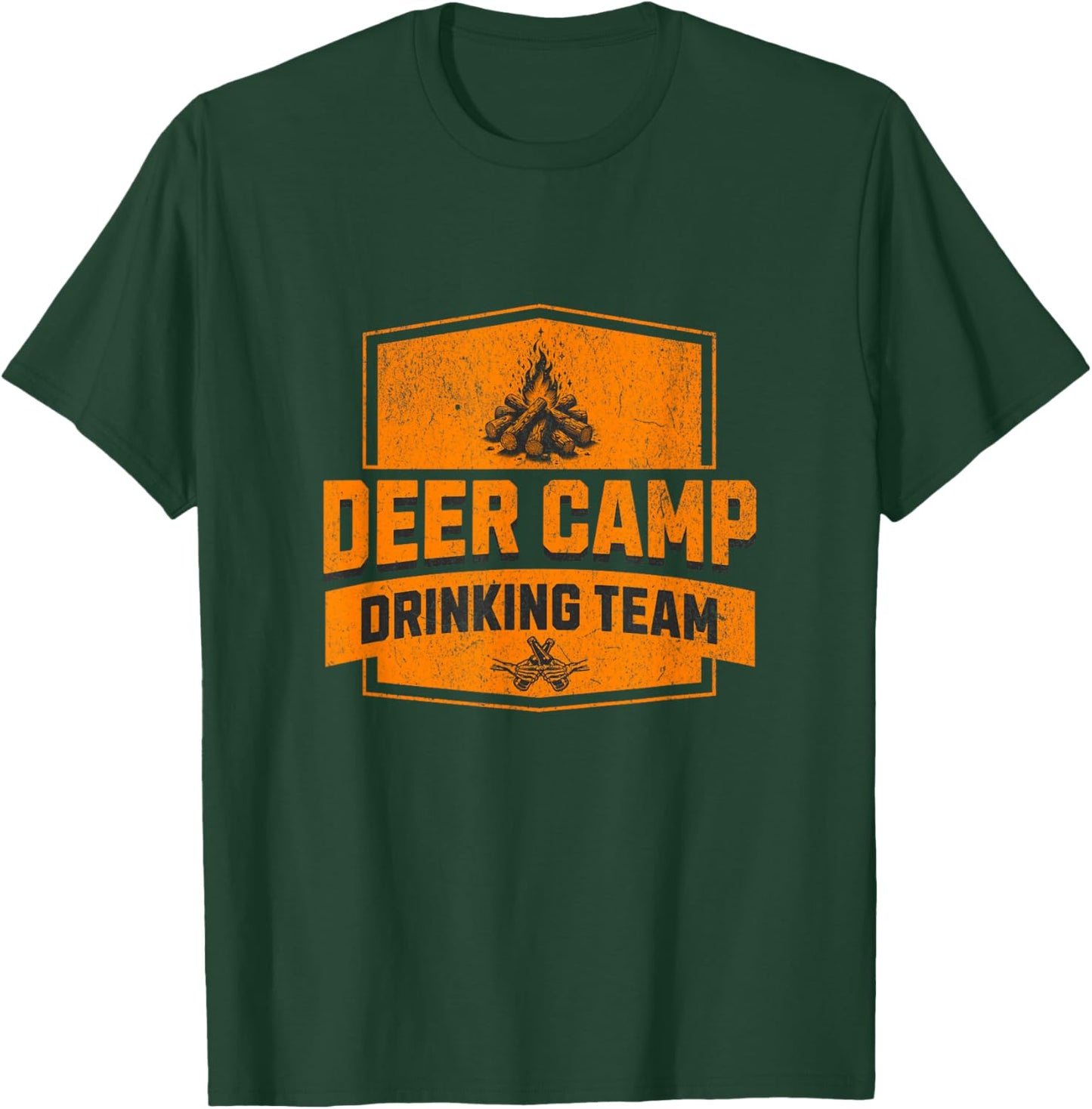Deer Camp Drinking Team - Funny Hunting T-Shirt - T-Shirt | Forest