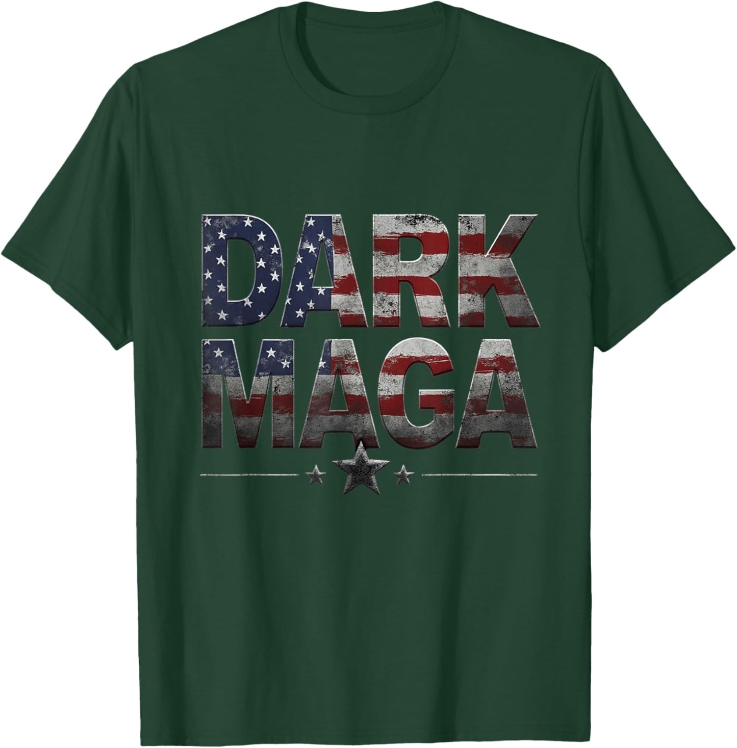 New! DARK MAGA - 2024 US Flag Dark MAGA - Hot! DARK MAGA T-Shirt - T-Shirt | Forest