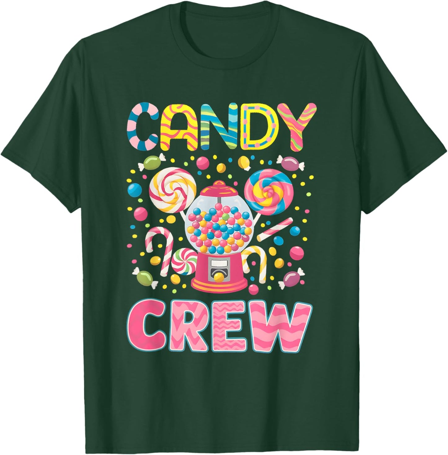 Candy Crew Decorations Sweetie Candy Squad Candy Halloween T-Shirt - T-Shirt | Forest