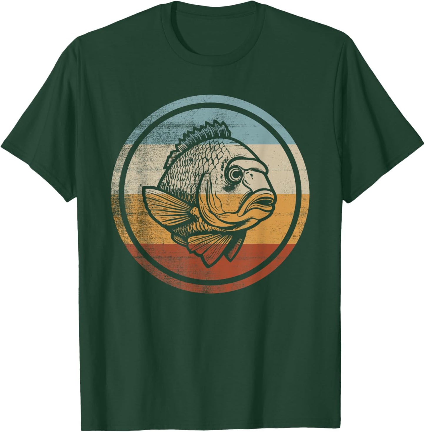Retro Vintage Design Sheepshead Fish T-Shirt - T-Shirt | Forest