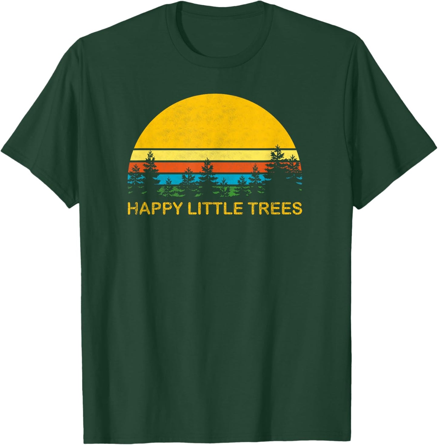 Happy Little Trees Vintage T-Shirt - T-Shirt | Forest