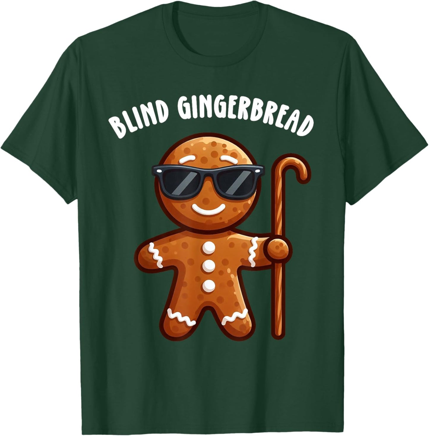 Blind Mice Parody Blind Gingerbread Christmas Family Pajama T-Shirt - T-Shirt | Forest