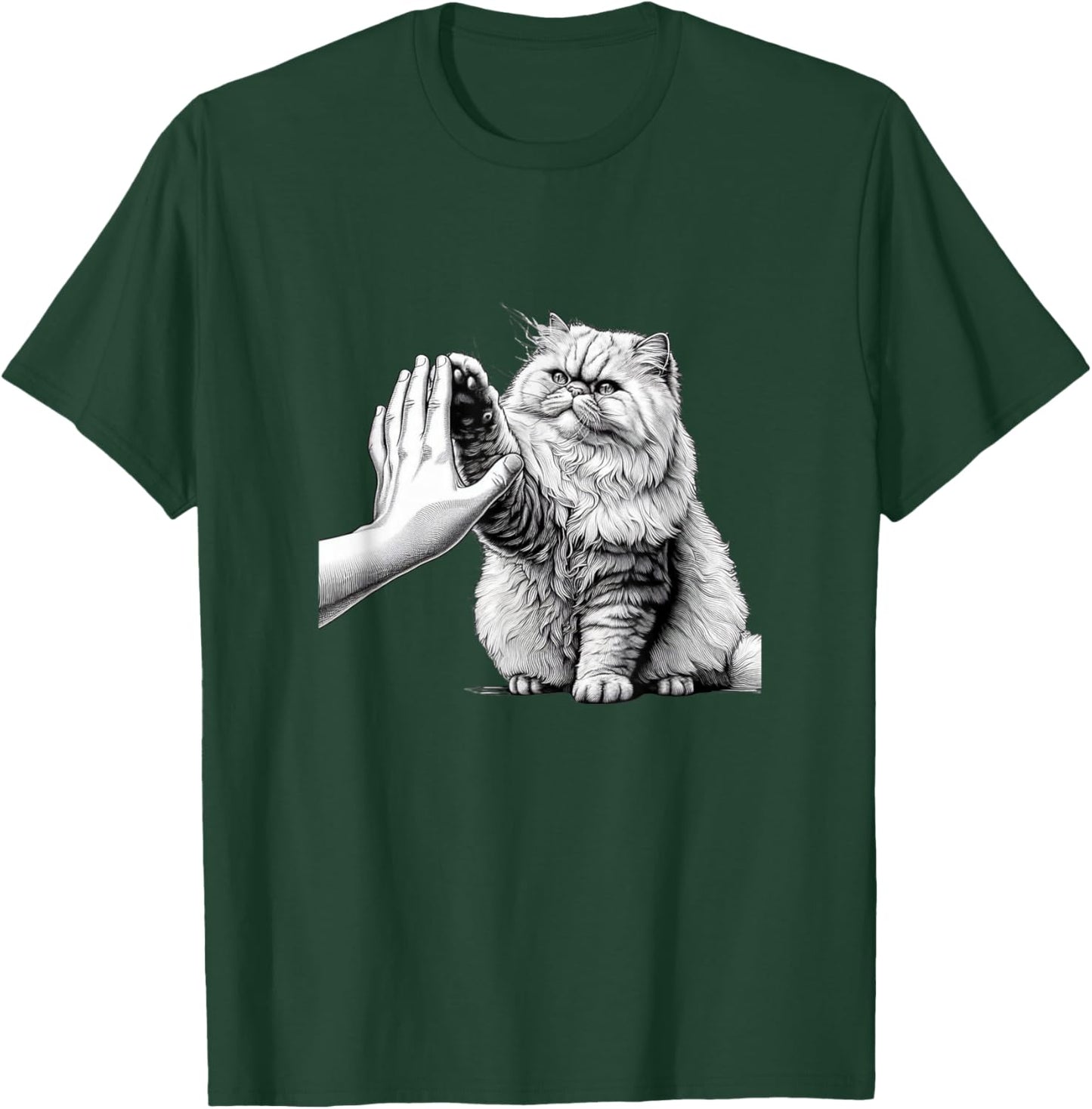 Persian Cat High Five Persian Cats Persian Cat Lover T-Shirt - T-Shirt | Forest