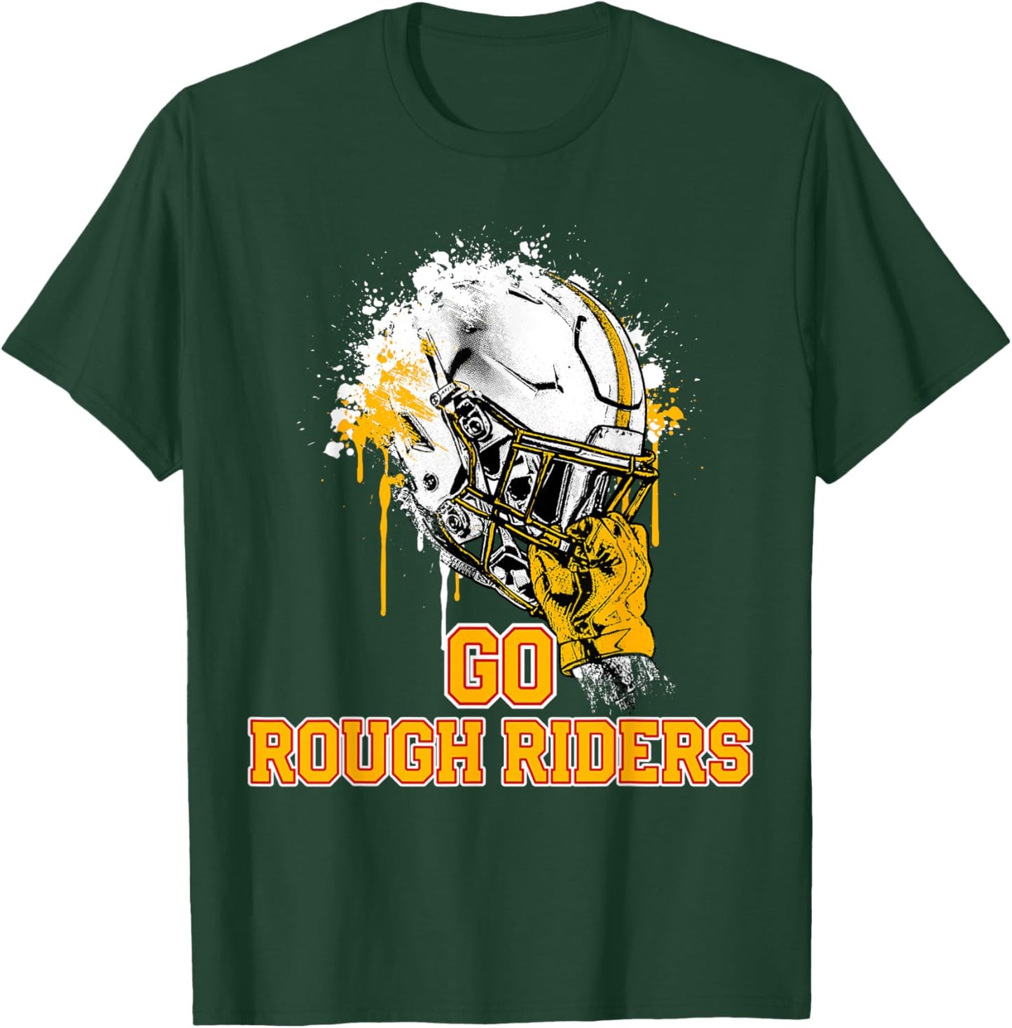 Roosevelt Rough Riders Rising Helmet GO! T-Shirt - T-Shirt | Forest
