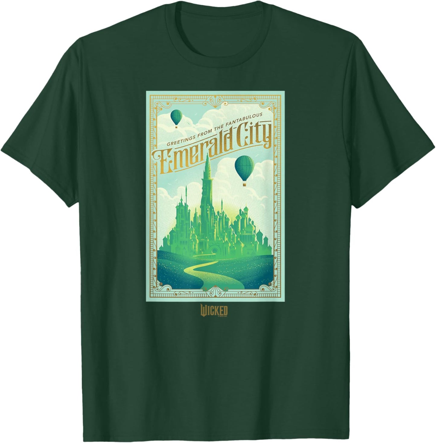 Wicked Greetings from The Fantabulous Emerald City T-Shirt - T-Shirt | Forest
