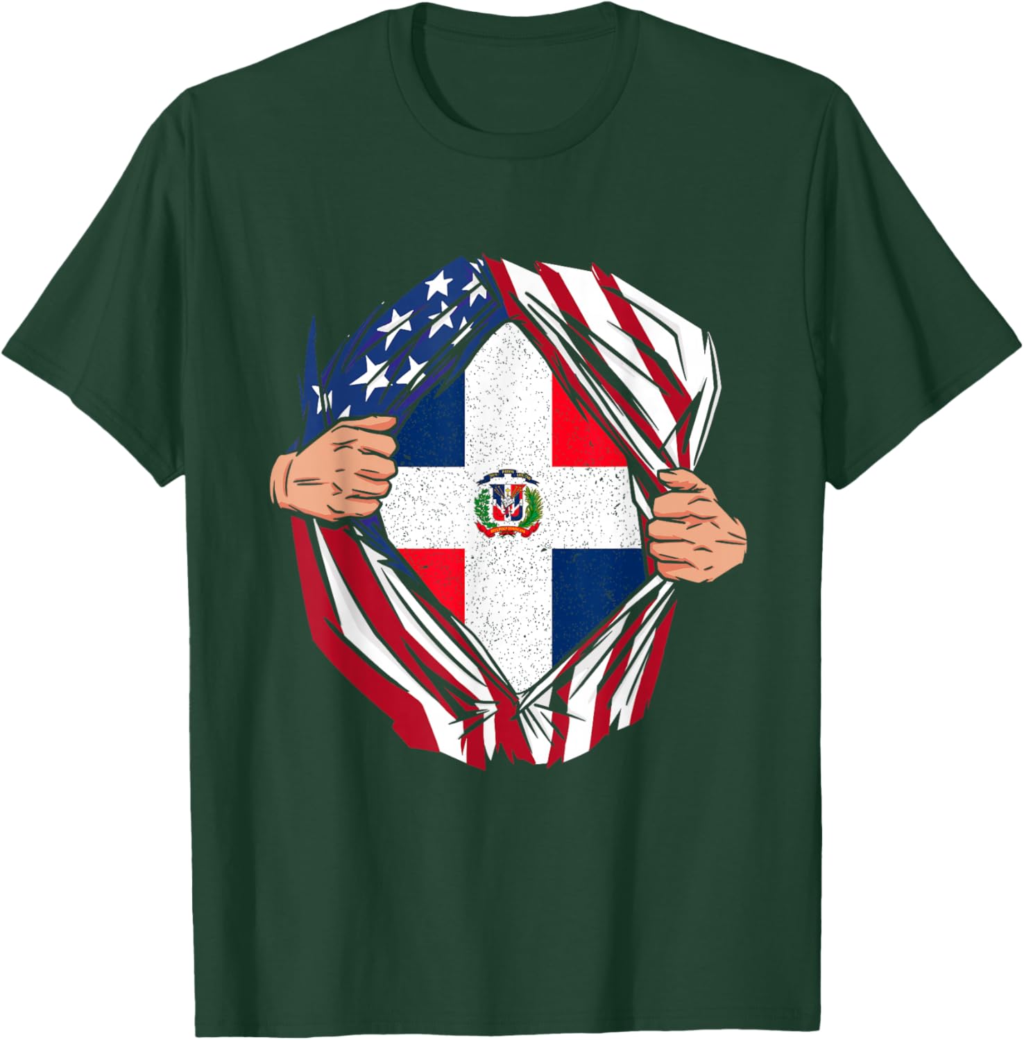 Dominican Republic Pride Funny National Expat Patriotic T-Shirt - T-Shirt | Forest