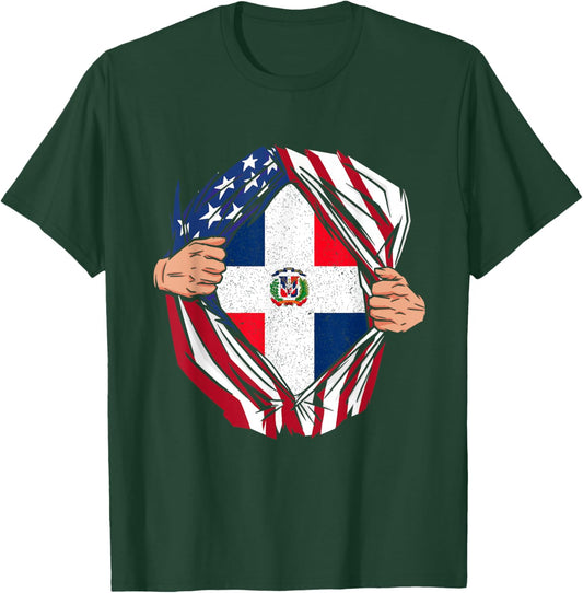 Dominican Republic Pride Funny National Expat Patriotic T-Shirt - T-Shirt | Forest