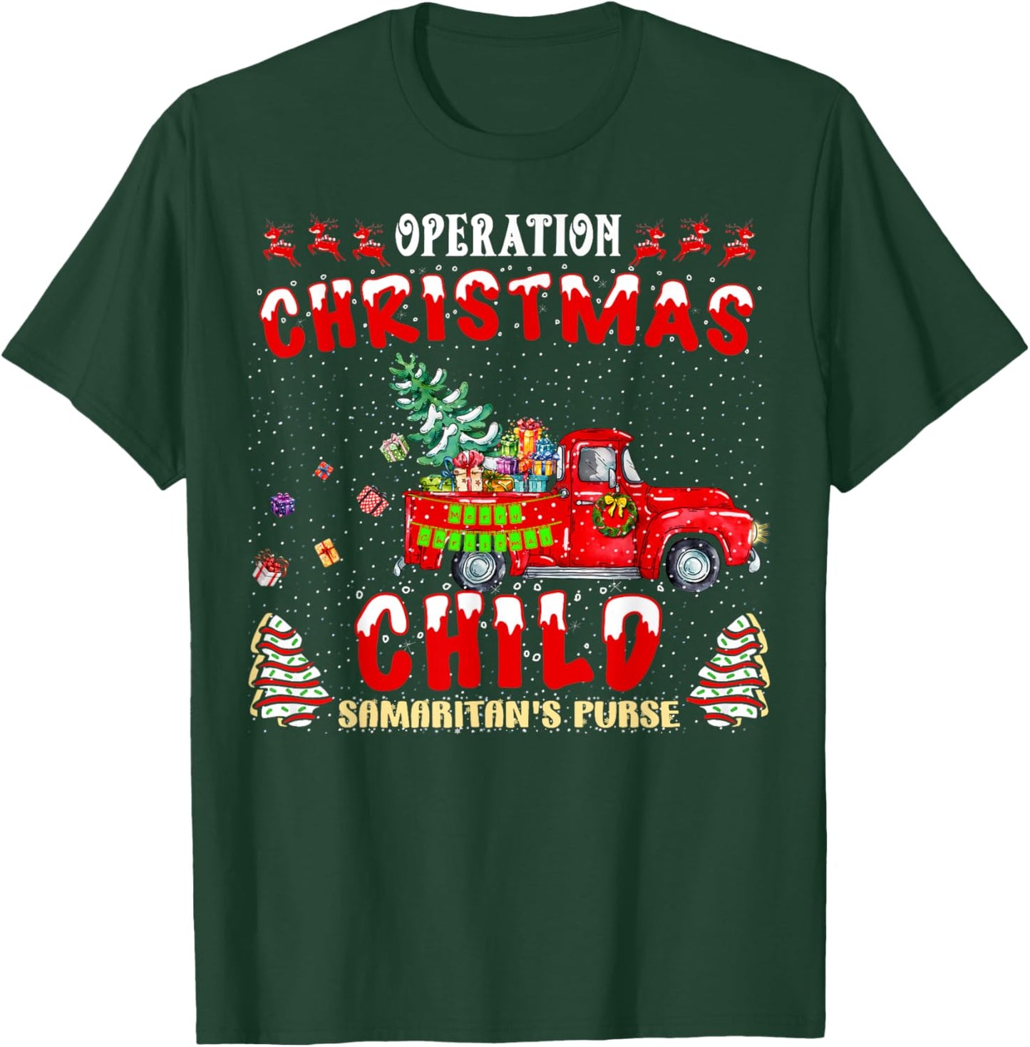 Operation Christmas Child Funny Family Matching Xmas T-Shirt - T-Shirt | Forest