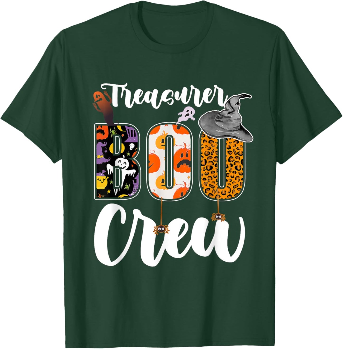Treasurer Boo Crew Halloween Matching Bursar T-Shirt - T-Shirt | Forest