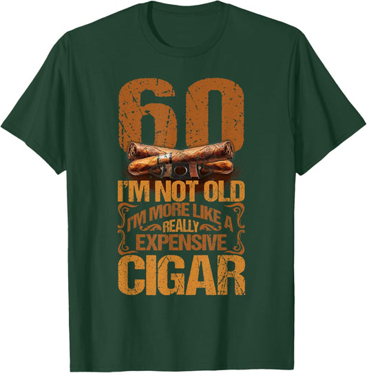 60 Years Really Expensive Cigar 60th Birthday Cigar Smoker T-Shirt - T-Shirt | Forest