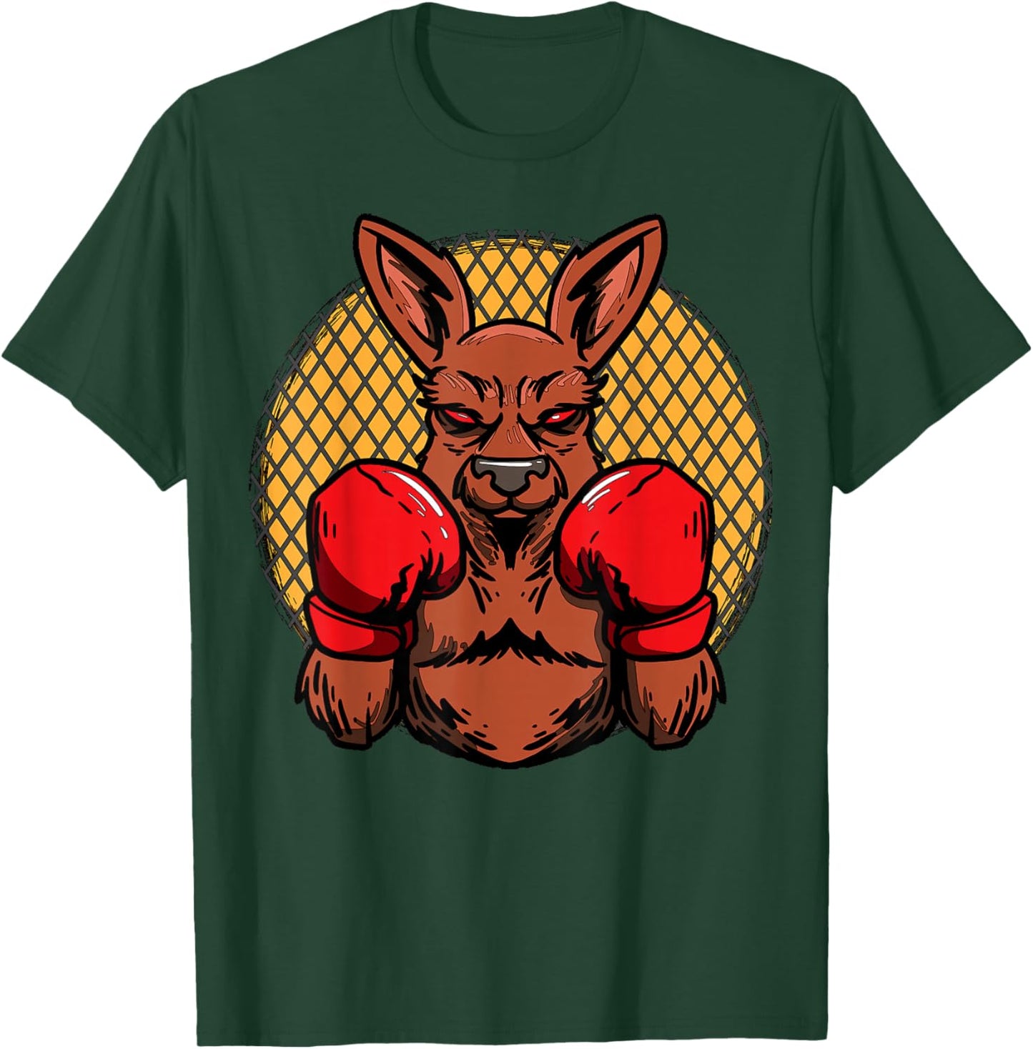 Cartoon Kangaroo Boxer In Boxing Gloves For Adults T-Shirt - T-Shirt | Forest
