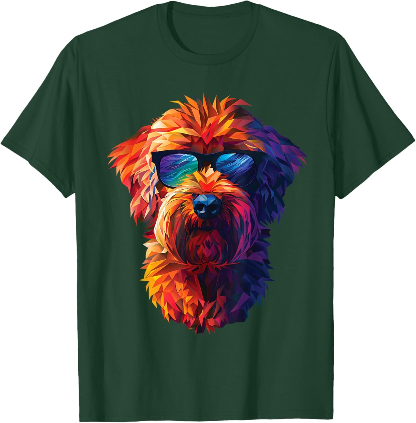 Dog Dad Mom Cool Sunglasses - Whoodle Women T-Shirt - T-Shirt | Forest