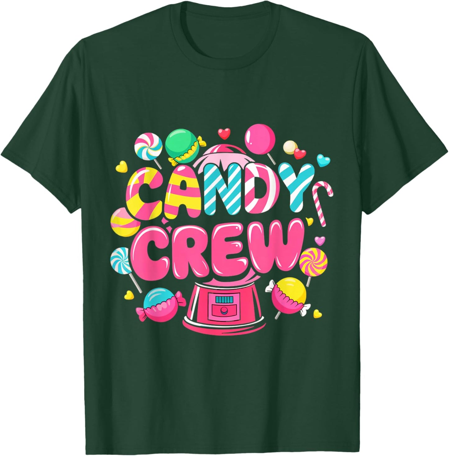 Candy Land Candy Crew Decorations Sweetie Candy Squad Party T-Shirt - T-Shirt | Forest