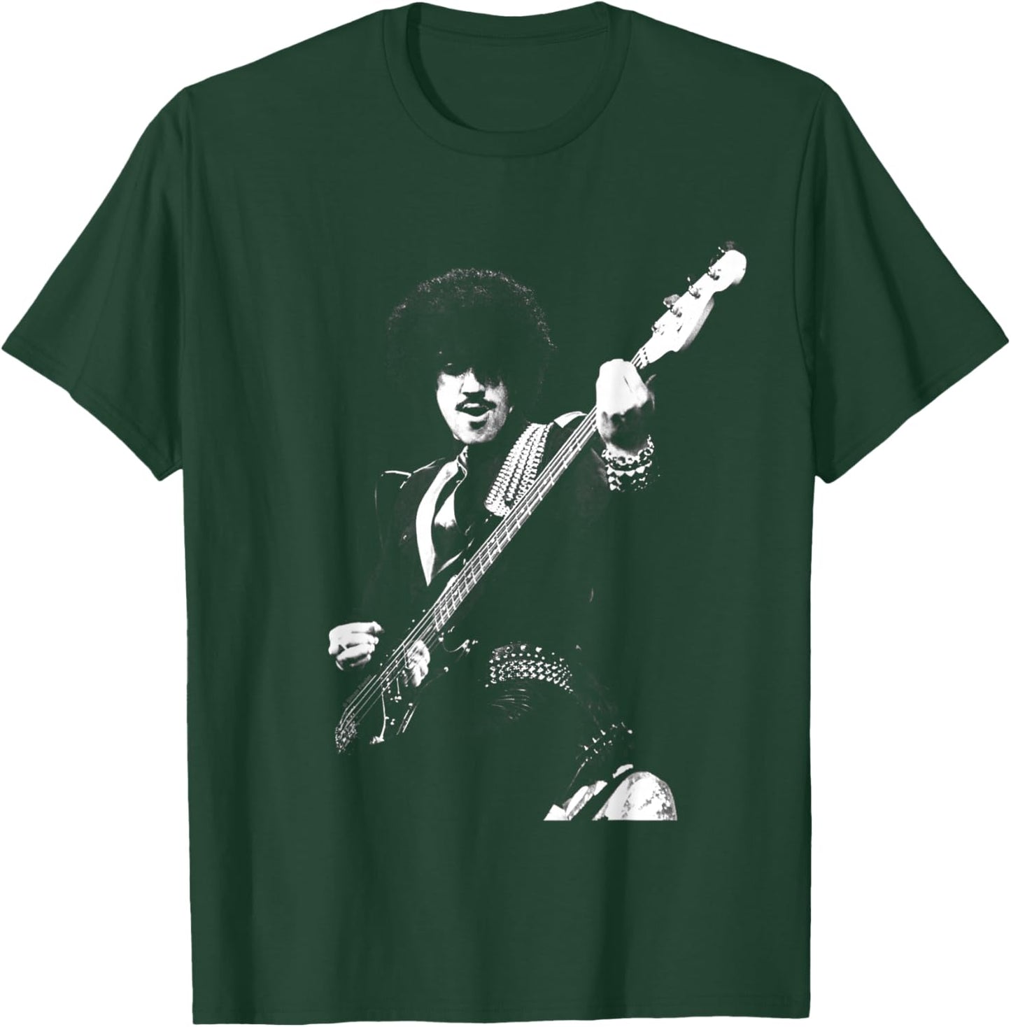 Thin Lizzy Bassist Phil Linot Live by Simon Fowler T-Shirt - T-Shirt | Forest