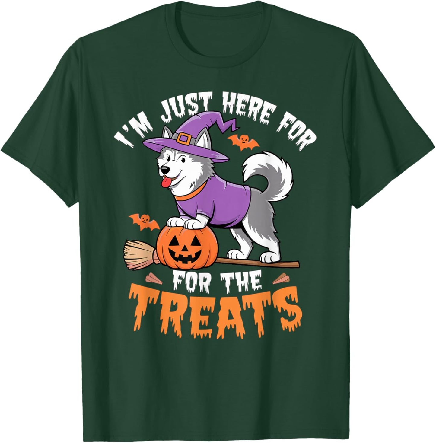 Halloween Husky T-Shirt - T-Shirt | Forest