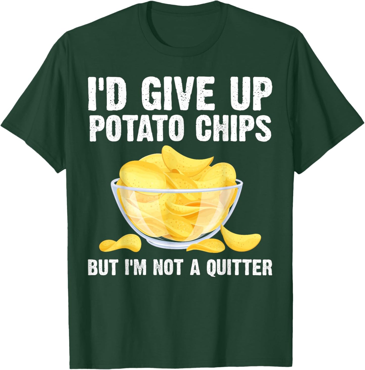 Funny Potato Chips Art Women Kids Bag Of Chips Lover T-Shirt - T-Shirt | Forest