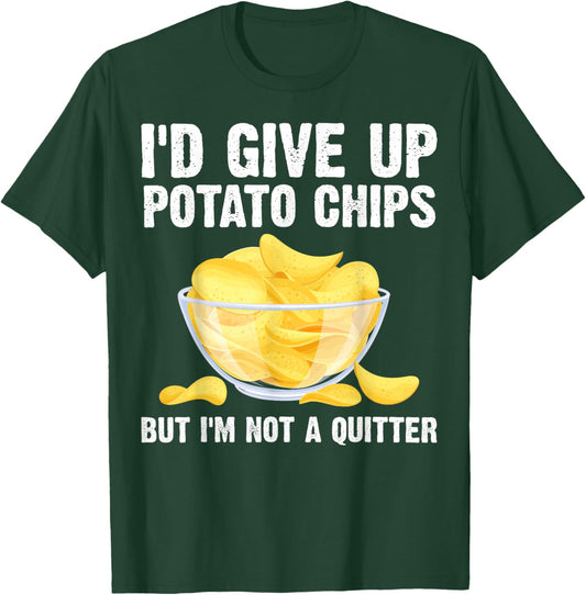 Funny Potato Chips Art Women Kids Bag Of Chips Lover T-Shirt - T-Shirt | Forest