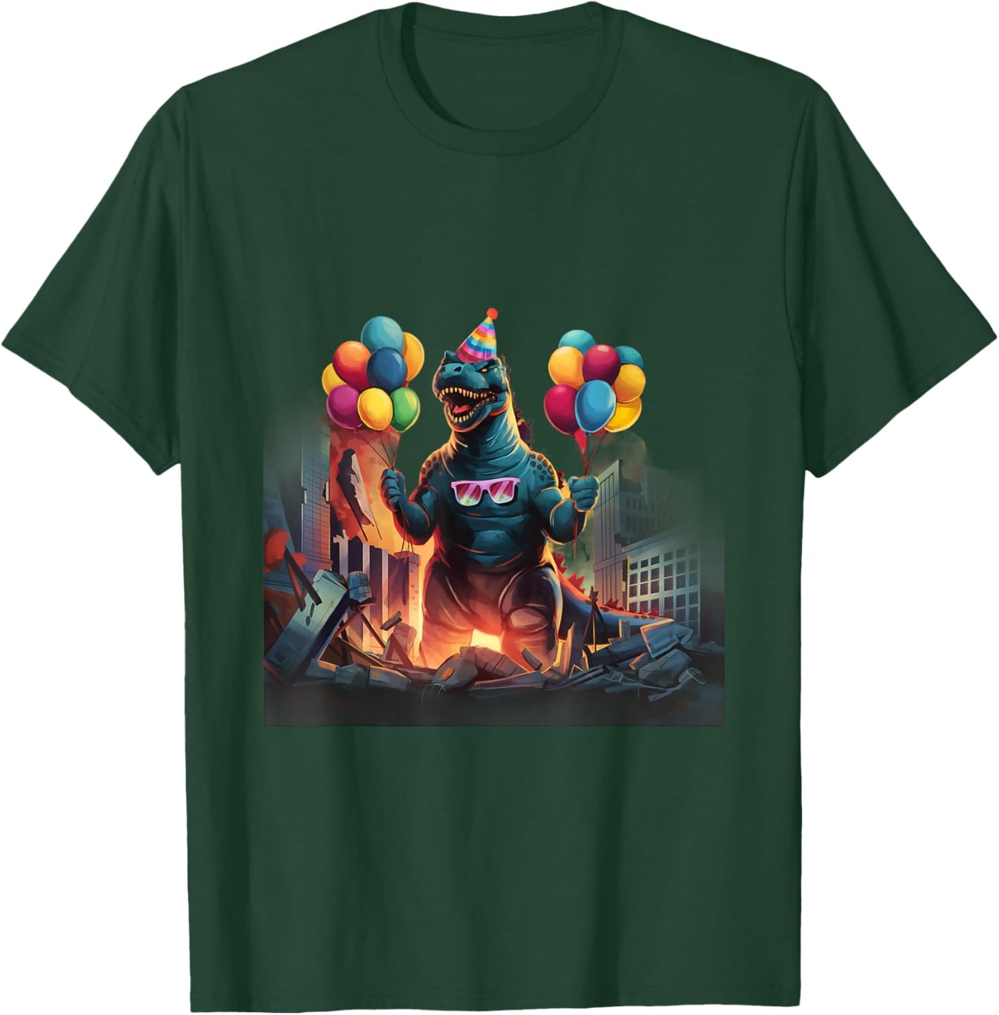 Kaiju Birthday Party Japan Monster Movie Bday Japanese T-Shirt - T-Shirt | Forest