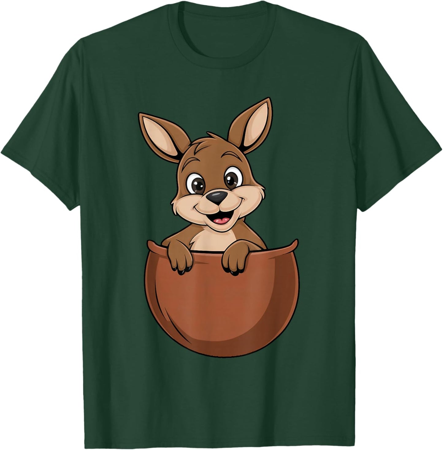 Adorable Kangaroo Pouch Ideal for Costumes T-Shirt - T-Shirt | Forest