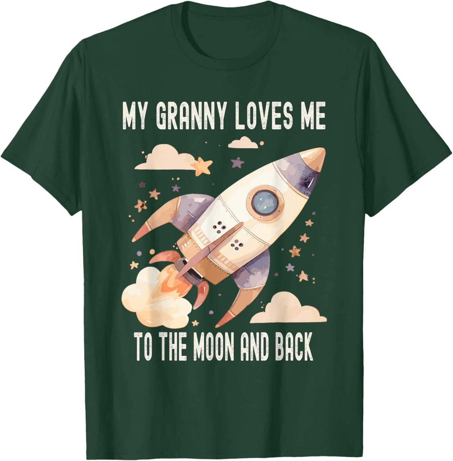 My Granny Loves Me To The Moon And Back T-Shirt - T-Shirt | Forest