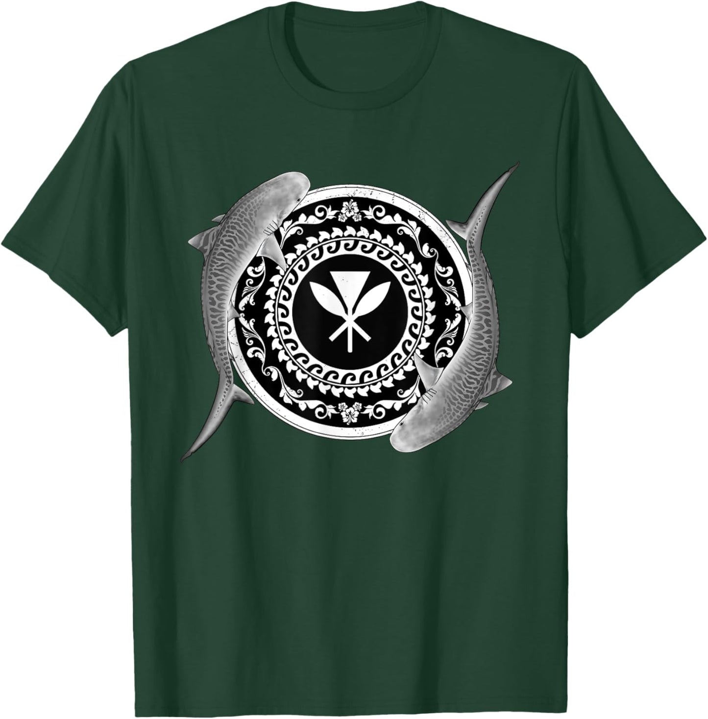 Kanaka Maoli Tiger Shark T-Shirt - T-Shirt | Forest
