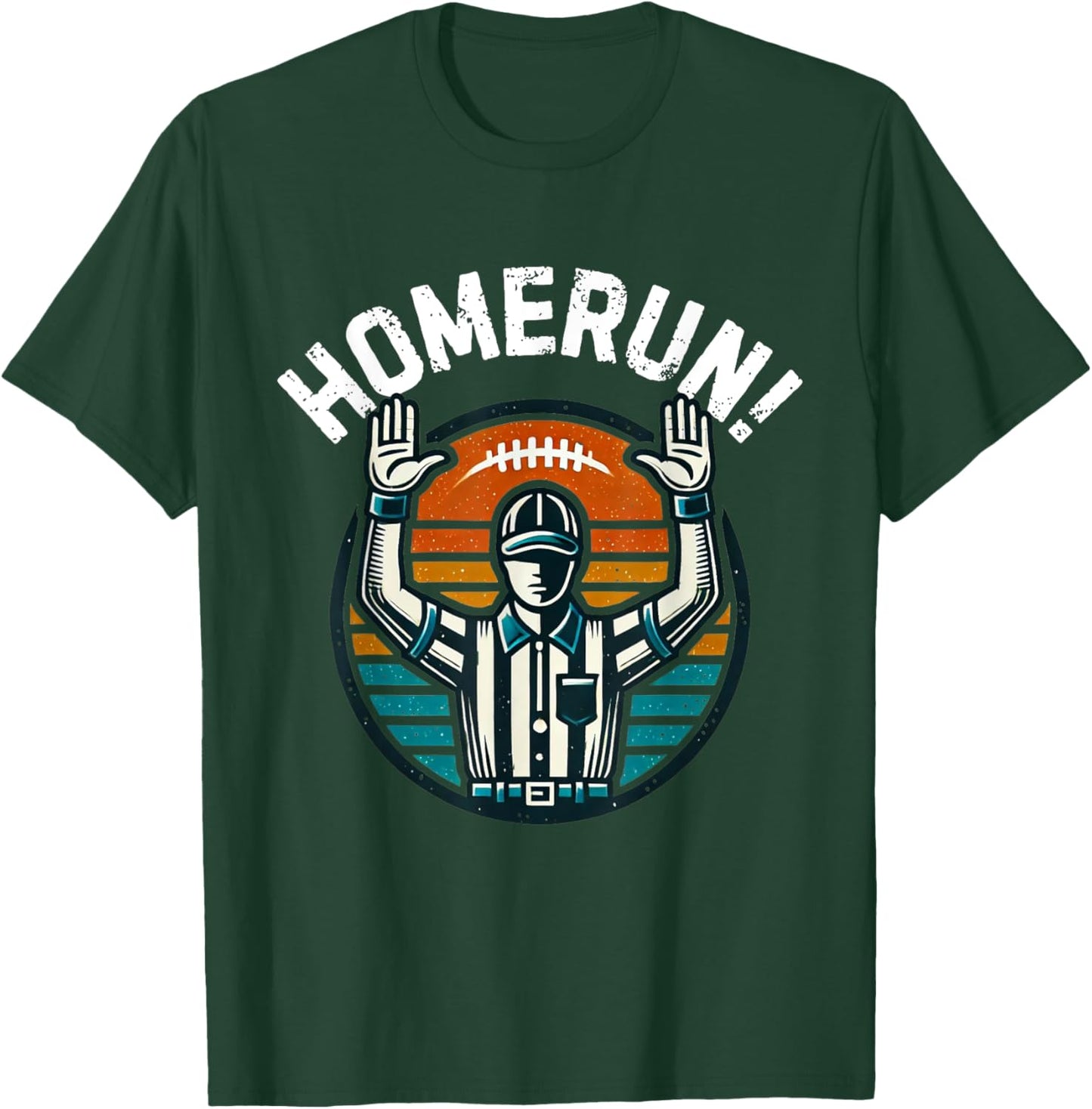 Homerun Touchdown Sports Mash Up Football Baseball Funny T-Shirt - T-Shirt | Forest