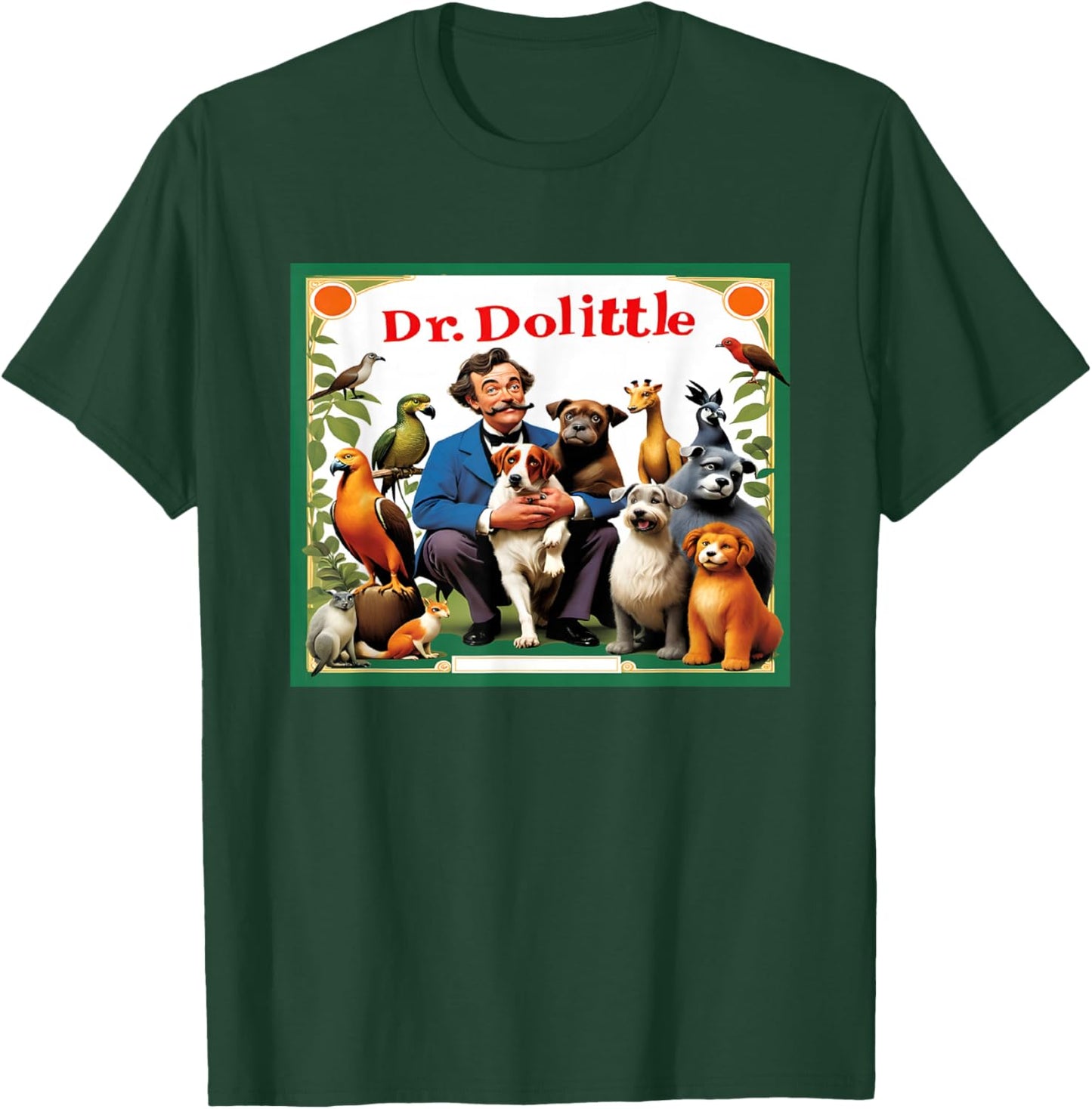 Animal Doctor & Communicator Dr Dolittle Children's Book Cover T-Shirt - T-Shirt | Forest