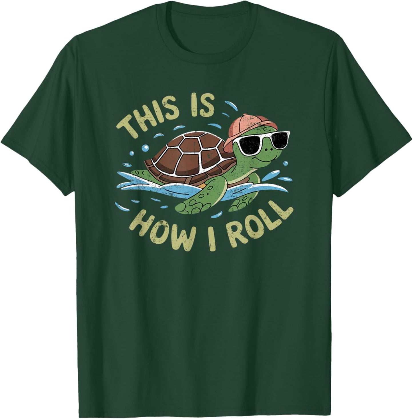 This Is How I Roll Sea Turtle Lover Kids Turtle T-Shirt - T-Shirt | Forest