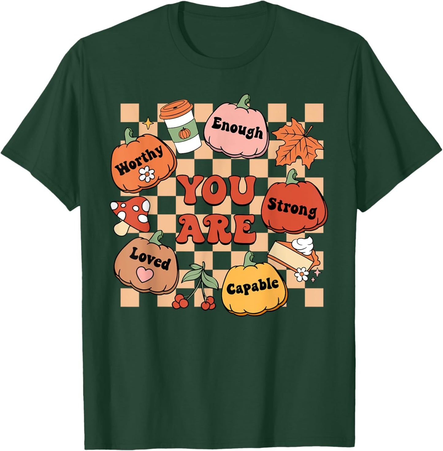 Retro You Are Pumpkin Fall School Counselor Thanksgiving T-Shirt - T-Shirt | Forest