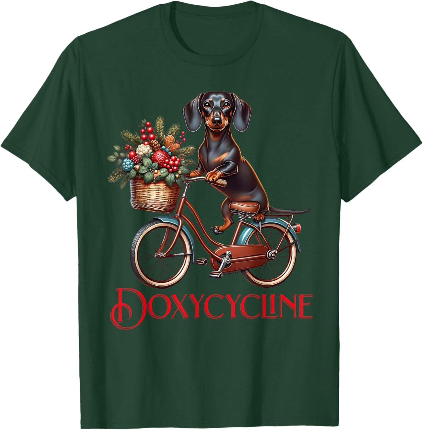 Doxycycline Pharmacy Pun Veterinary Pharmacists Christmas T-Shirt - T-Shirt | Forest