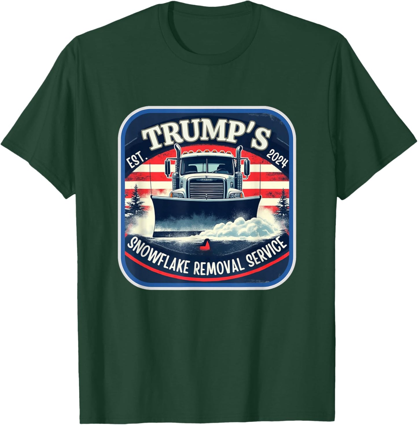 Milwaukee Trump's Snowflake Removal Service Funny Trump 2024 T-Shirt - T-Shirt | Forest