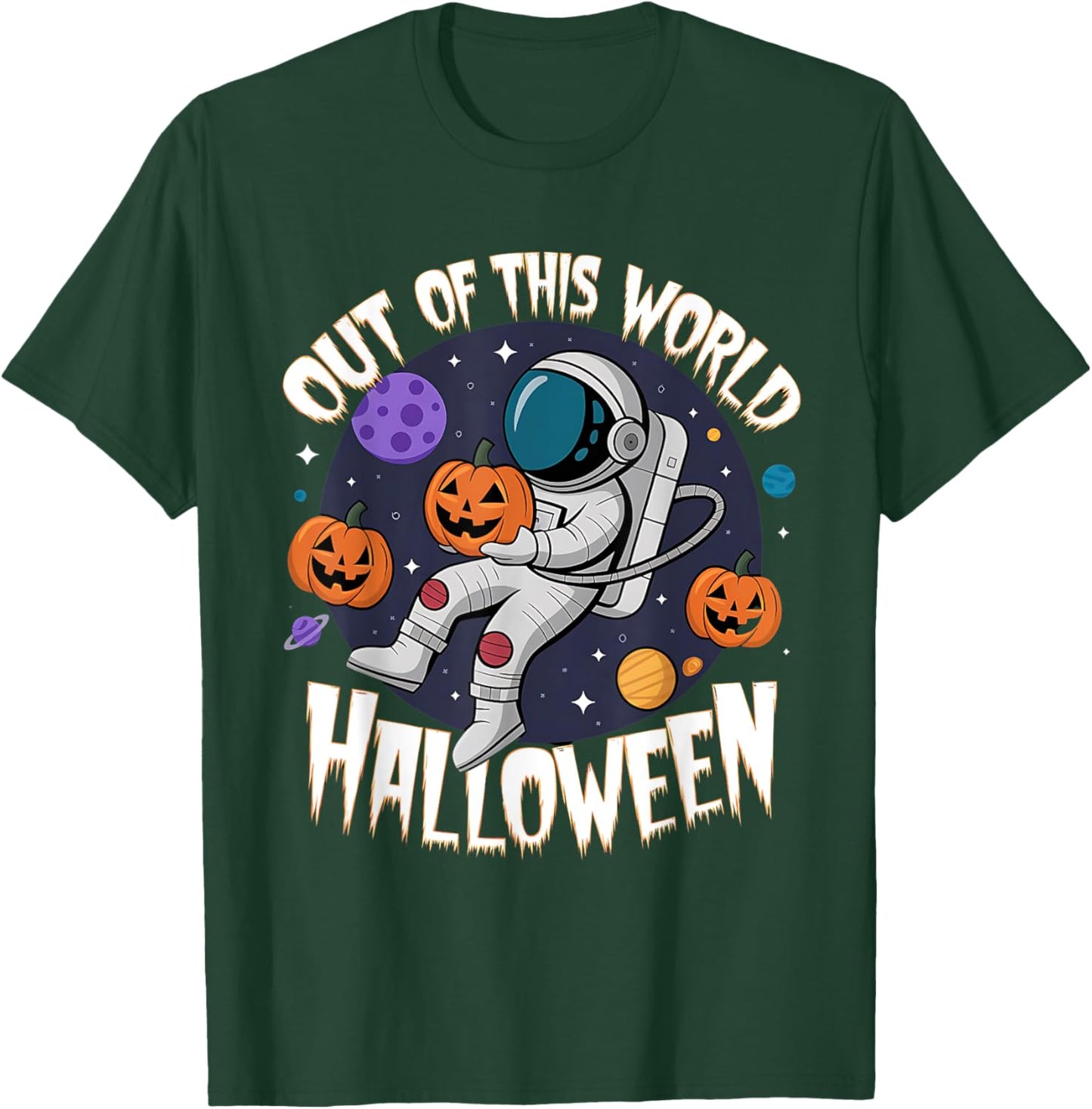 Out of This World Halloween Space Costume Apparel T-Shirt - T-Shirt | Forest