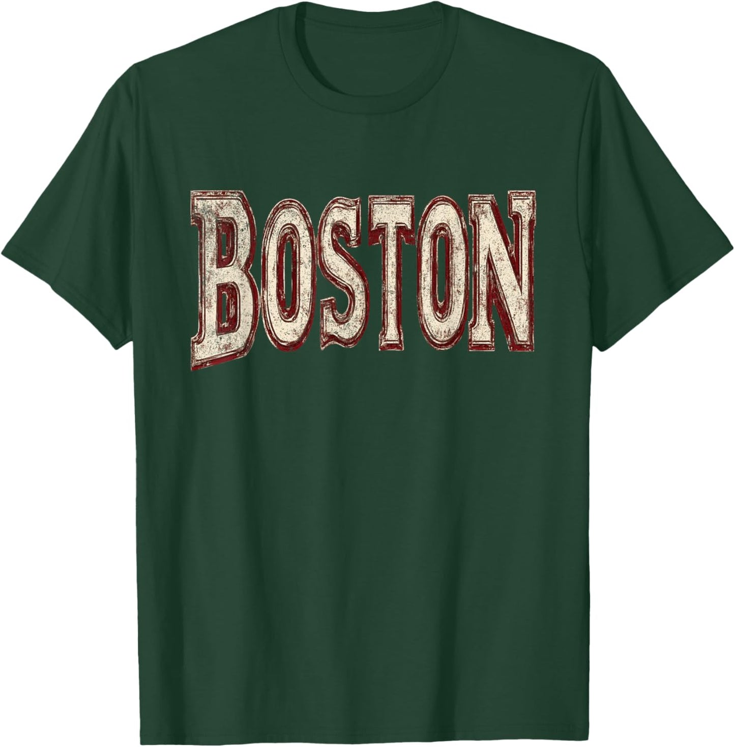 Boston Vintage Retro T-Shirt - T-Shirt | Forest