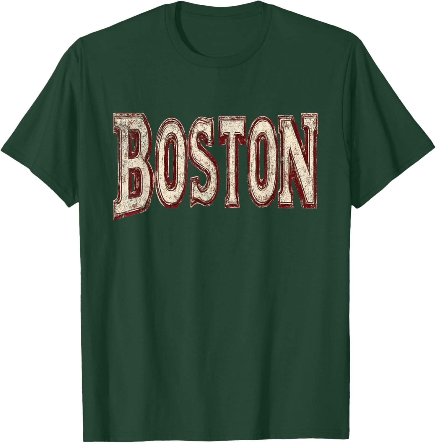 Boston Vintage Retro T-Shirt - T-Shirt | Forest