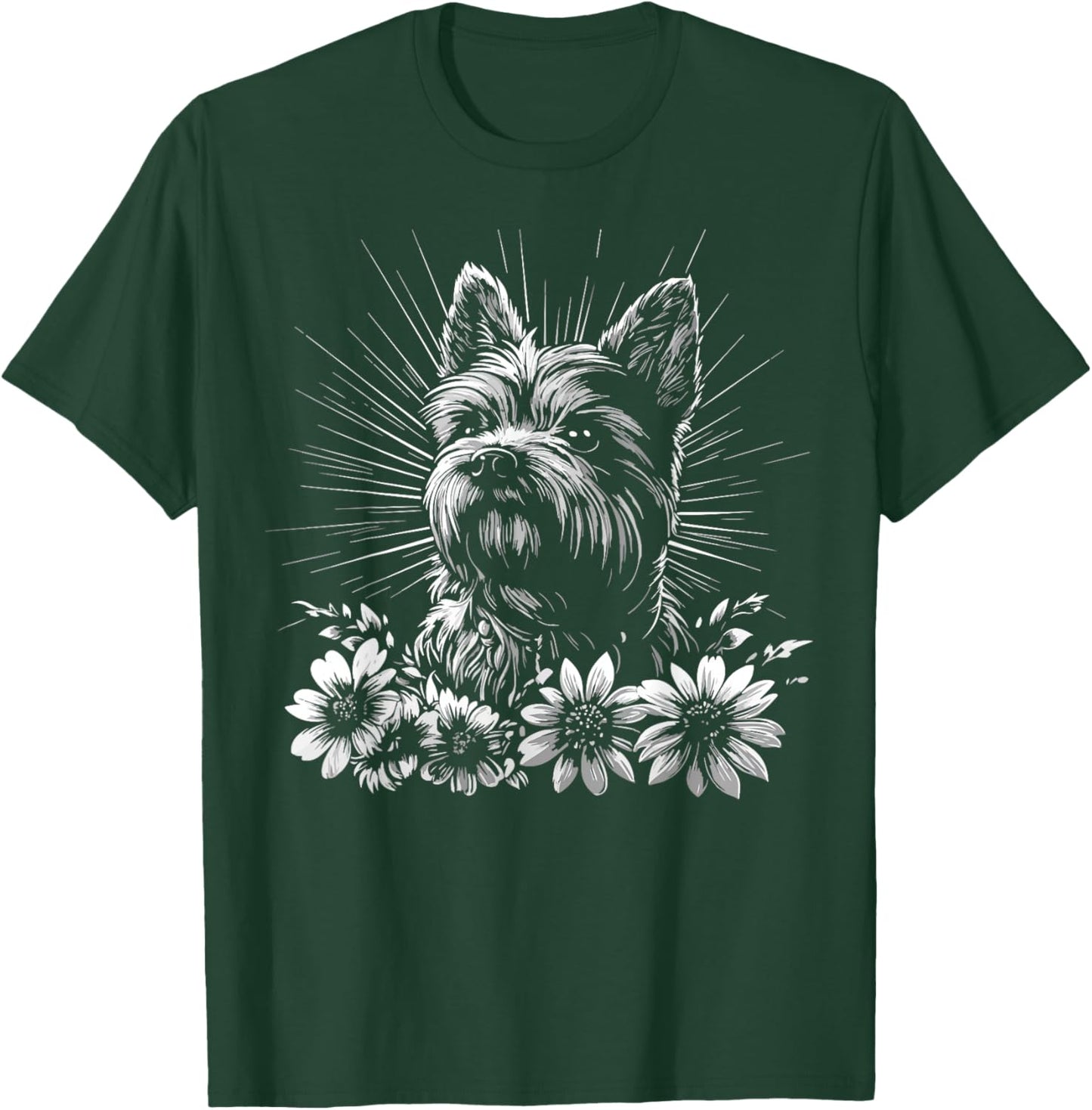 Retro Cairn Terrier Dog Lover Tattoo Style T-Shirt - T-Shirt | Forest