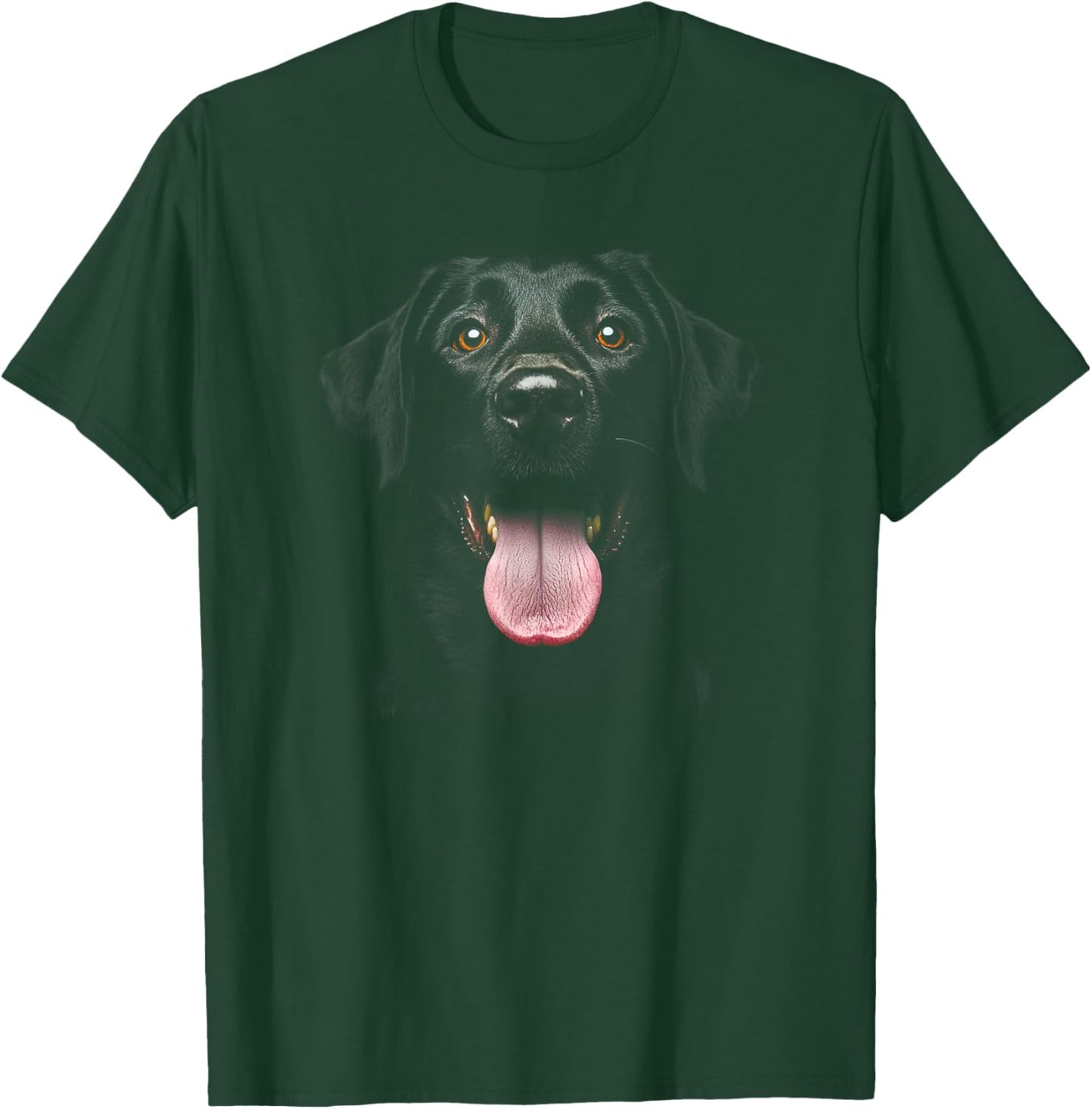 Cute Black Labrador Retriever Puppy Dog Face Lab T-Shirt - T-Shirt | Forest