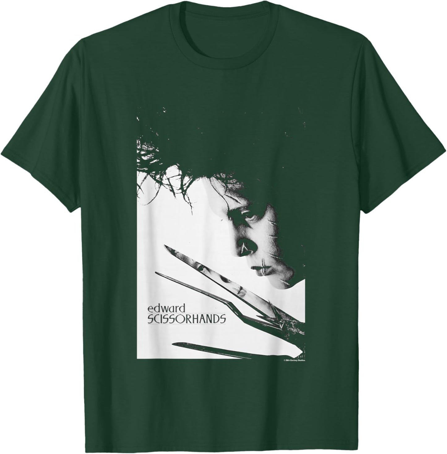 Edward Scissorhands Iconic Edward Vintage Big Chest Portrait T-Shirt - T-Shirt | Forest